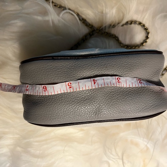 OrYANY Tailor color block cross body clutch. Grey/white - Picture 4 of 8